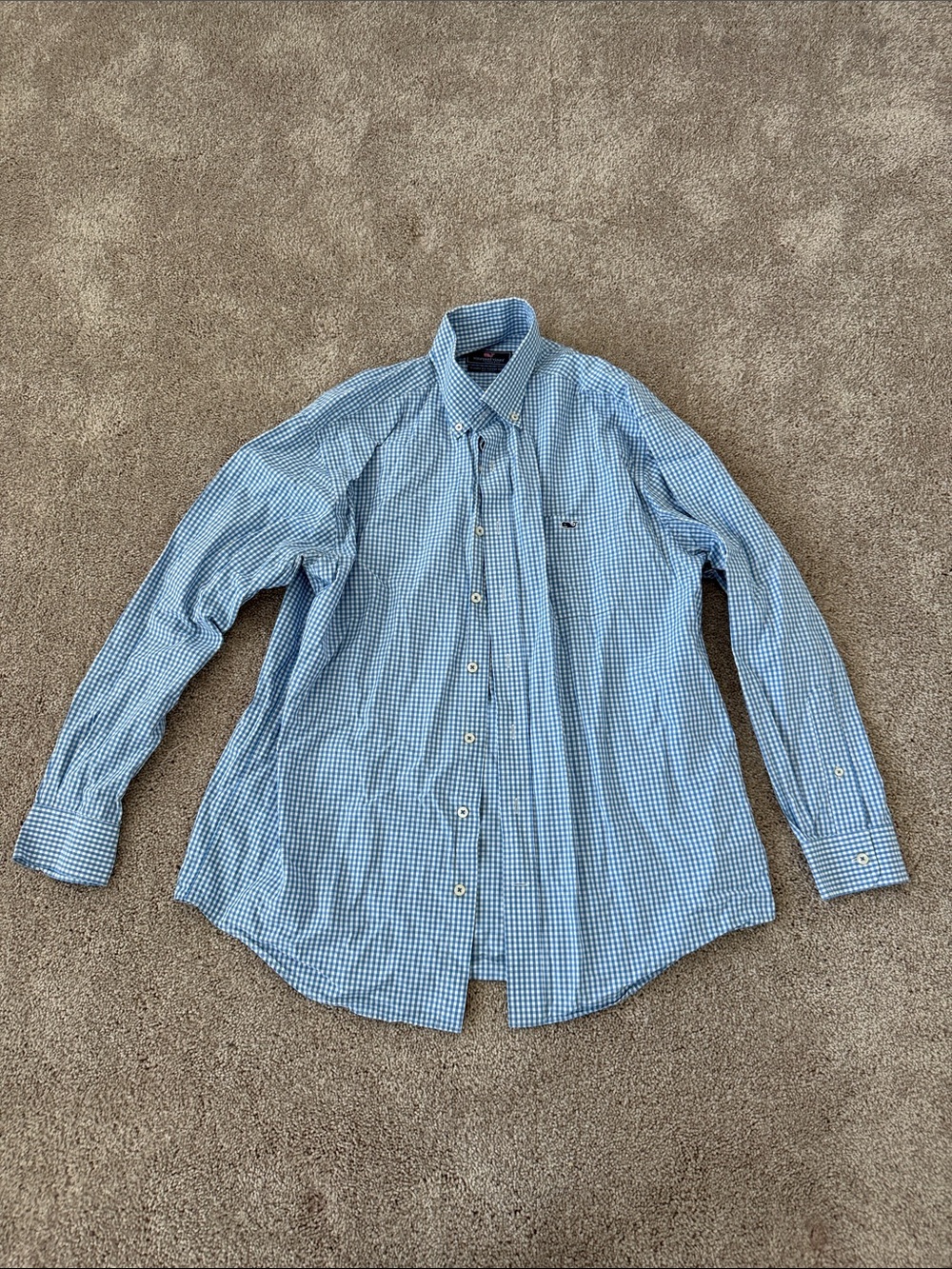 Vineyard Vines - Long-Sleeve Button-Down (Blue and White)